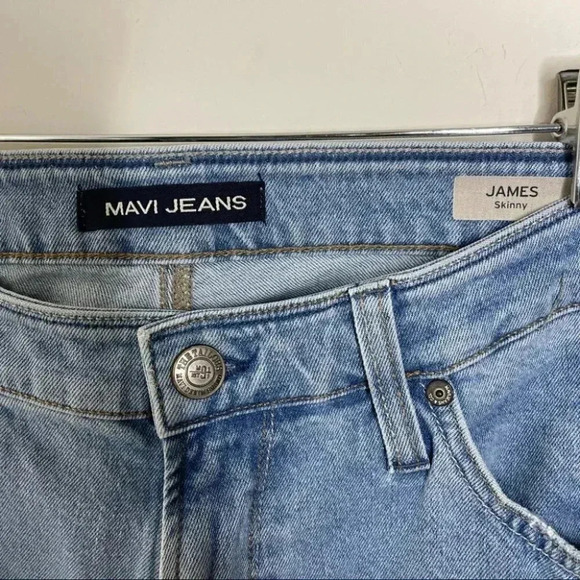 Mavi Mens James Skinny Denim Jeans Size 34 x 33 - Picture 6 of 9